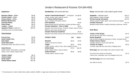 Jordan's Restaurant & Pizzeria 724-264-4051