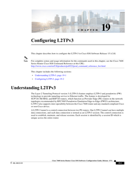 Configuring L2tpv3