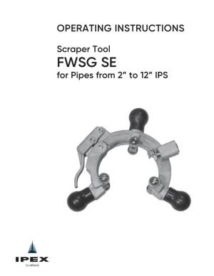 Scraper Tool FWSG SE Operating Instructions