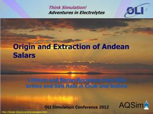 Origin and Extraction of Andean Salars