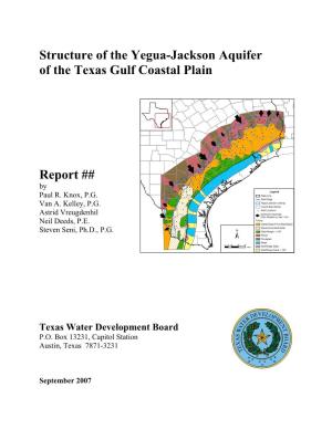 Structure of the Yegua-Jackson Aquifer of the Texas Gulf Coastal Plain Report
