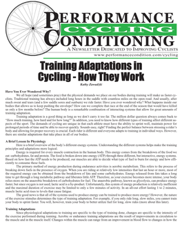 Training Adaptations in Cycling How They Work Layout 1