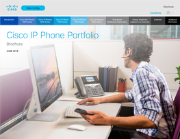 Cisco IP Phone Portfolio Brochure