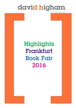 Highlights Frankfurt Book Fair 2016 Highlights