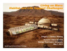 Gentry Humans to Mars Challenges