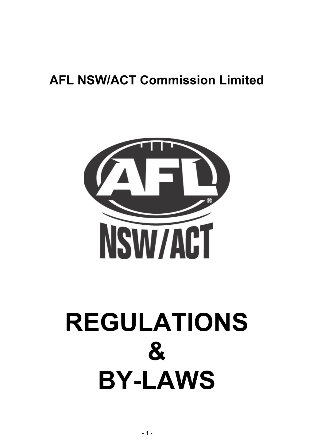 Nsw Afl Regulations