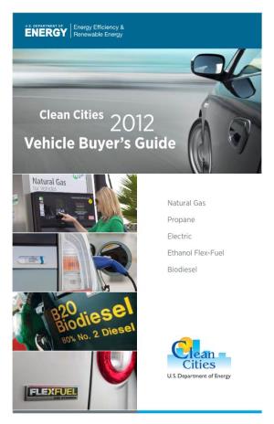 Clean Cities 2012 Vehicle Buyer's Guide