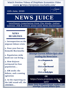 News Juice – 12Th June, 2020