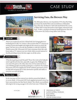 Milwaukee Brewers Look Behind the Scenes at How Scissor Lifts, Boom Lifts & Personnel Carriers