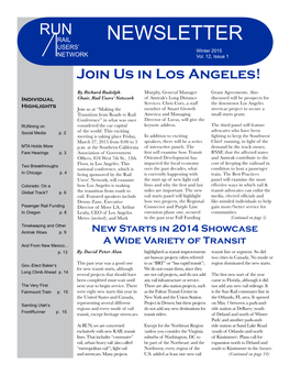 NEWSLETTER Winter 2015 Vol