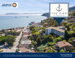 A 29 Unit Multifamily Investment Opportunity Located in Sausalito, CA the LEESON GROUP Exclusively Listed By