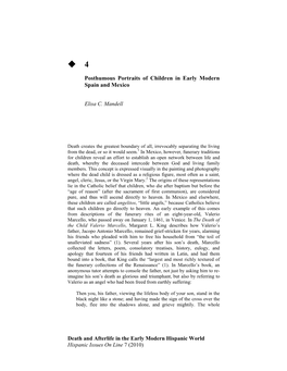 Death and Afterlife in the Early Modern Hispanic World Hispanic Issues on Line 7 (2010)