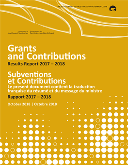 Grants and Contributions