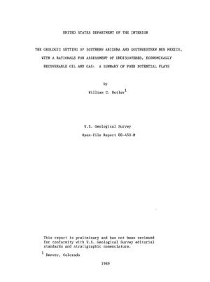 William C. Butler U.S. Geological Survey Open-File Report 88-450-M