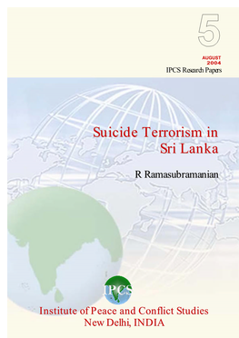 Suicide Terrorism in Sri Lanka
