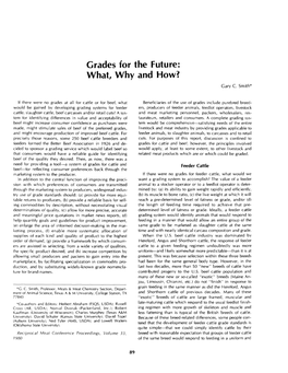 Grades for the Future: What, Why, And