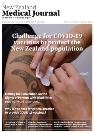 Challenge for COVID-19 Vaccines to Protect the New Zealand Population