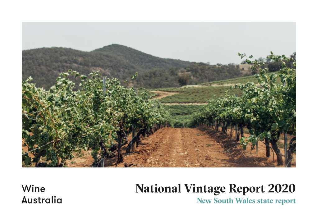 National Vintage Report 2020 New South Wales State Report National Vintage Report 2020: New South Wales