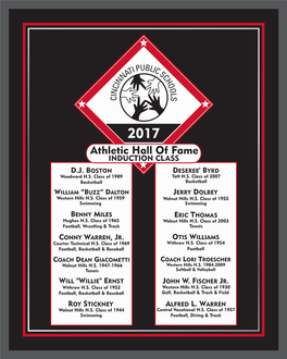 2017 Hall of Fame Program~~