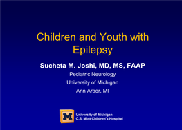 Children and Youth with Epilepsy