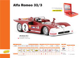 Alfa Romeo 33/3 Get the Targa Florio Collector’S Box for Ca11f and Ca11g Sold Separately