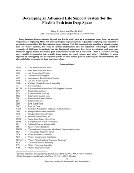 Developing a LSS for FP Into Deep Space Final