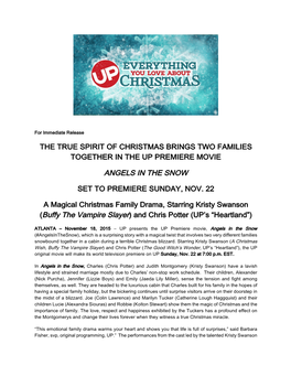 The True Spirit of Christmas Brings Two Families Together in the up Premiere Movie
