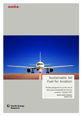 Sustainable Jet Fuel for Aviation - Update 2019