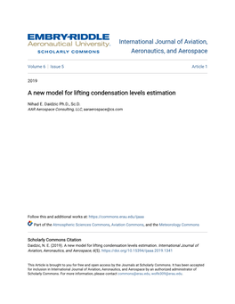 A New Model for Lifting Condensation Levels Estimation