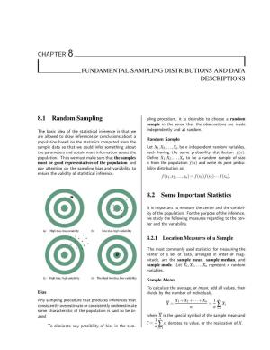 Chapter 8 Fundamental Sampling Distributions And