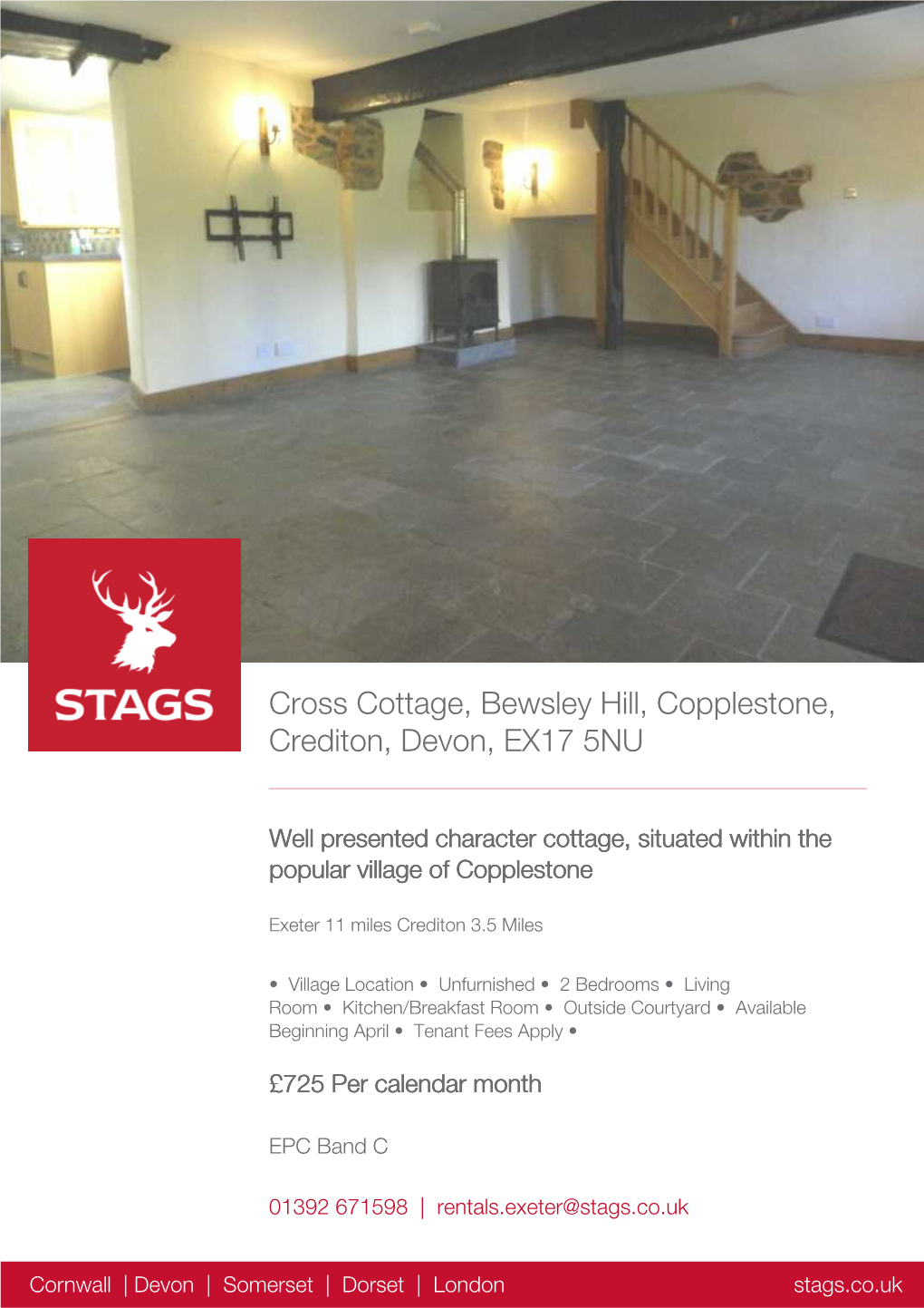 Cross Cottage, Bewsley Hill, Copplestone, Crediton, Devon, EX17 5NU