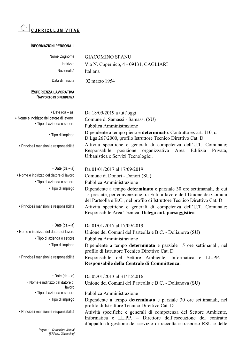 Curriculum Vitae