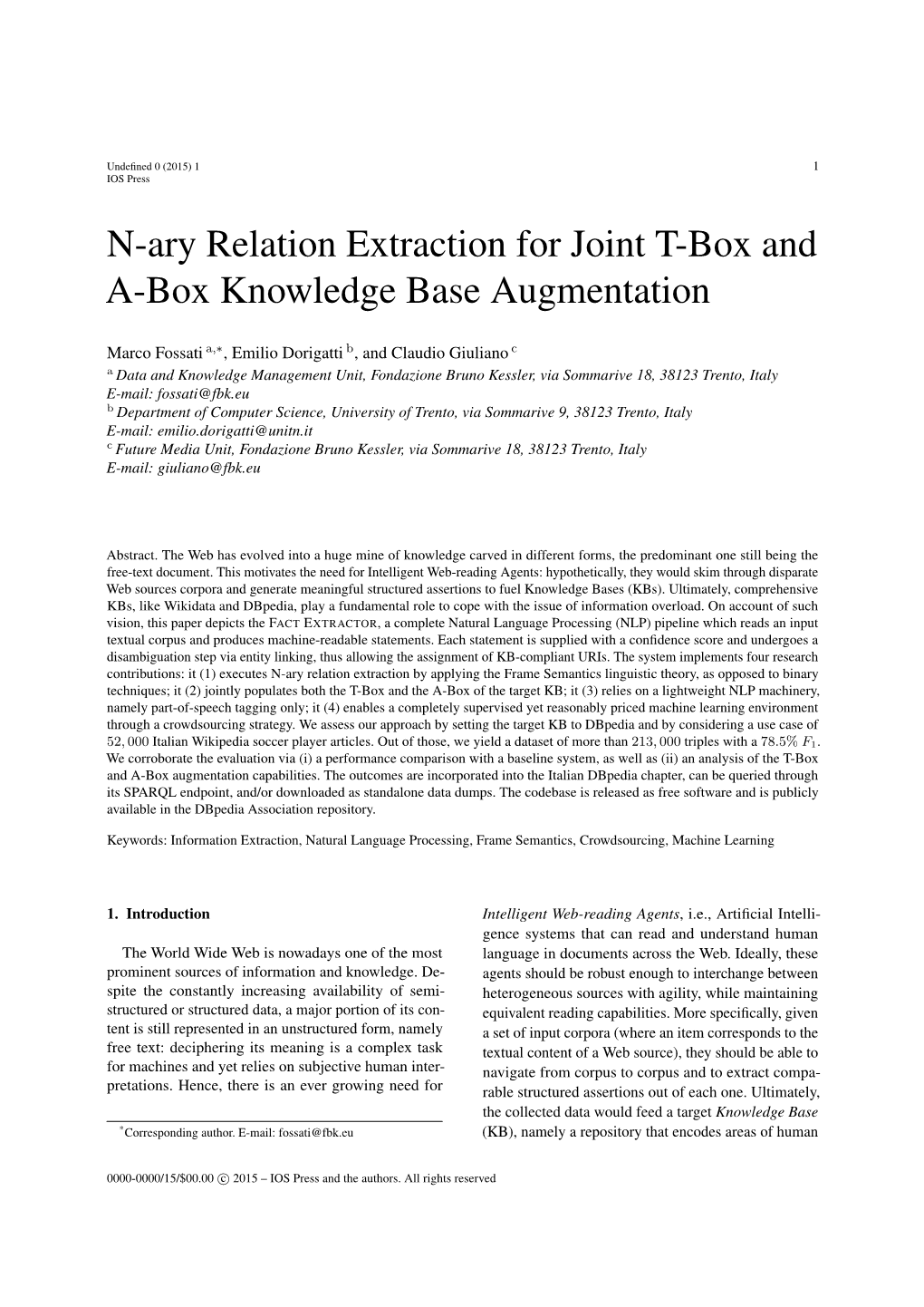 N-Ary Relation Extraction for Joint T-Box and A-Box Knowledge Base Augmentation