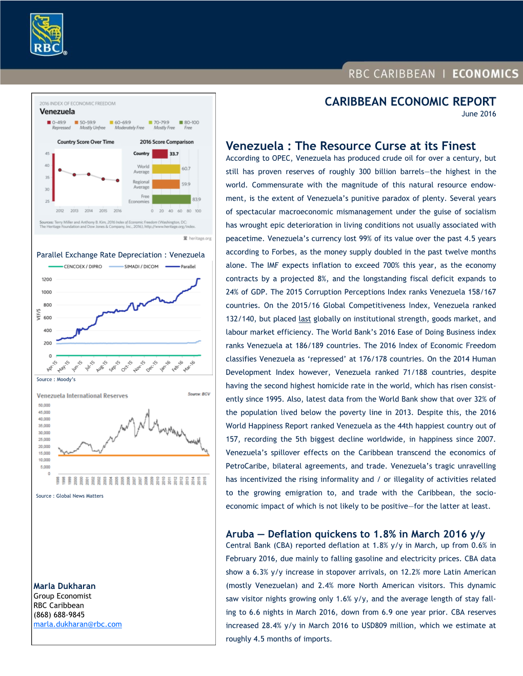 RBC Caribbean Economic Report