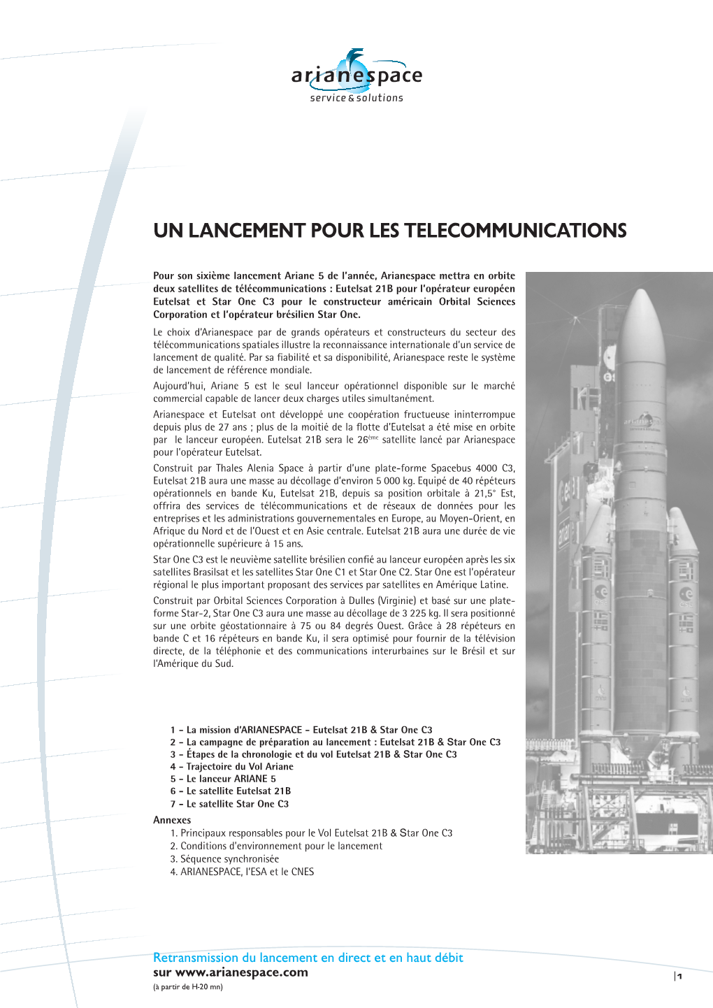 Eutelsat 21B & Star One C3