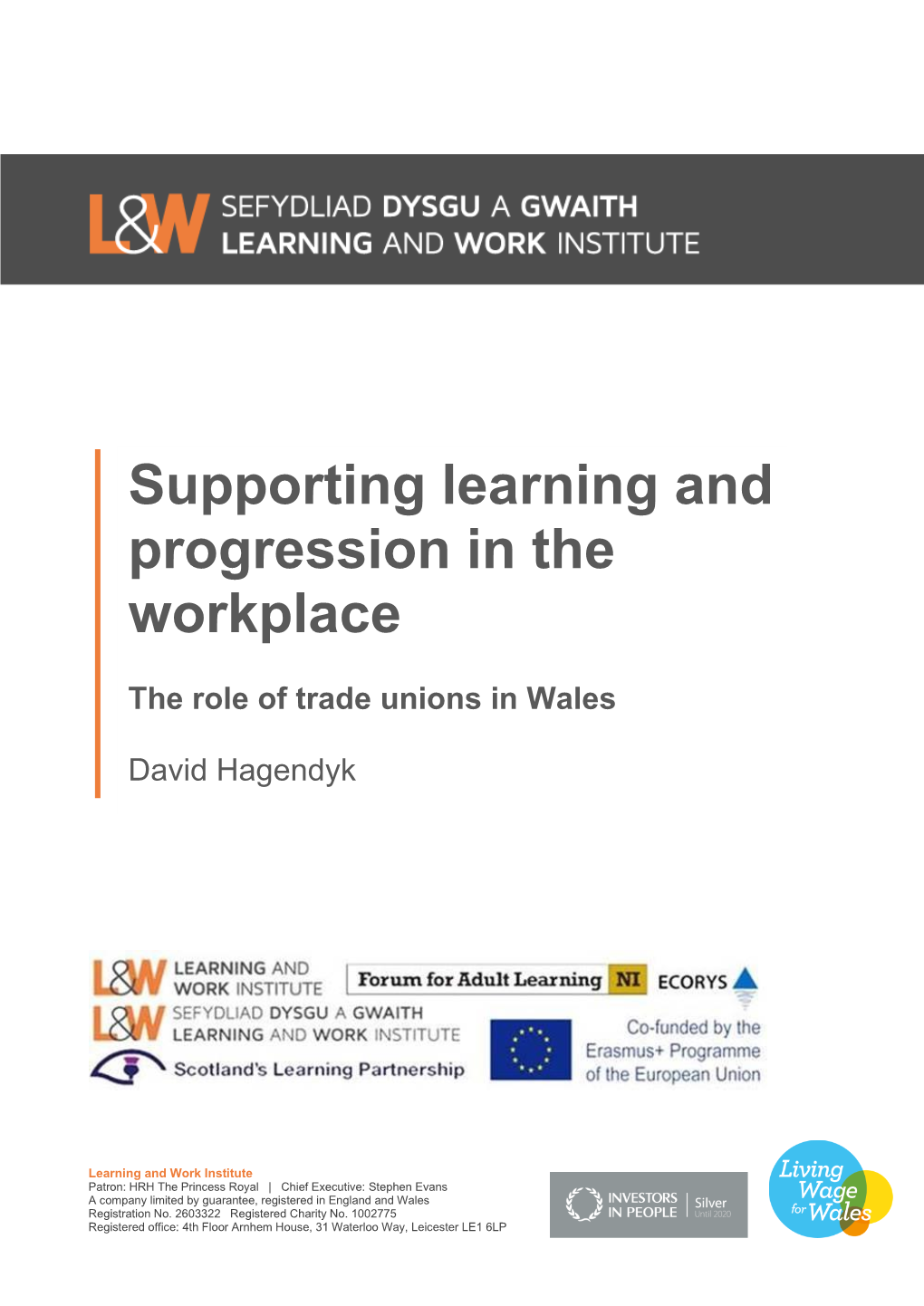 Supporting Learning and Progression in the Workplace