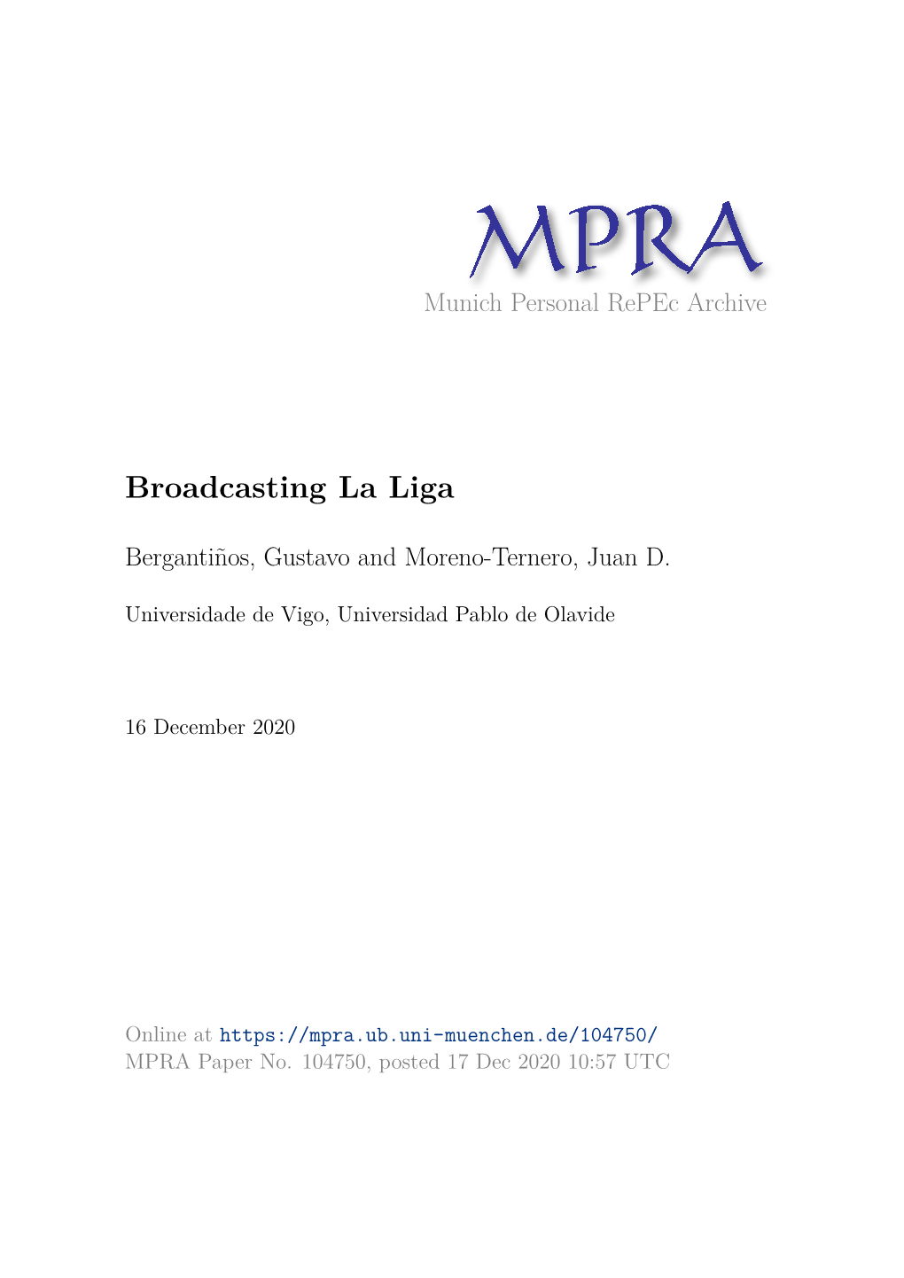 Broadcasting La Liga