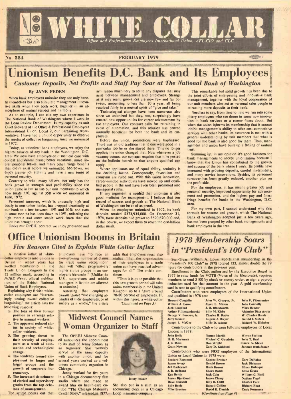 Nionism Benefits D.C. Bank and Its Employees