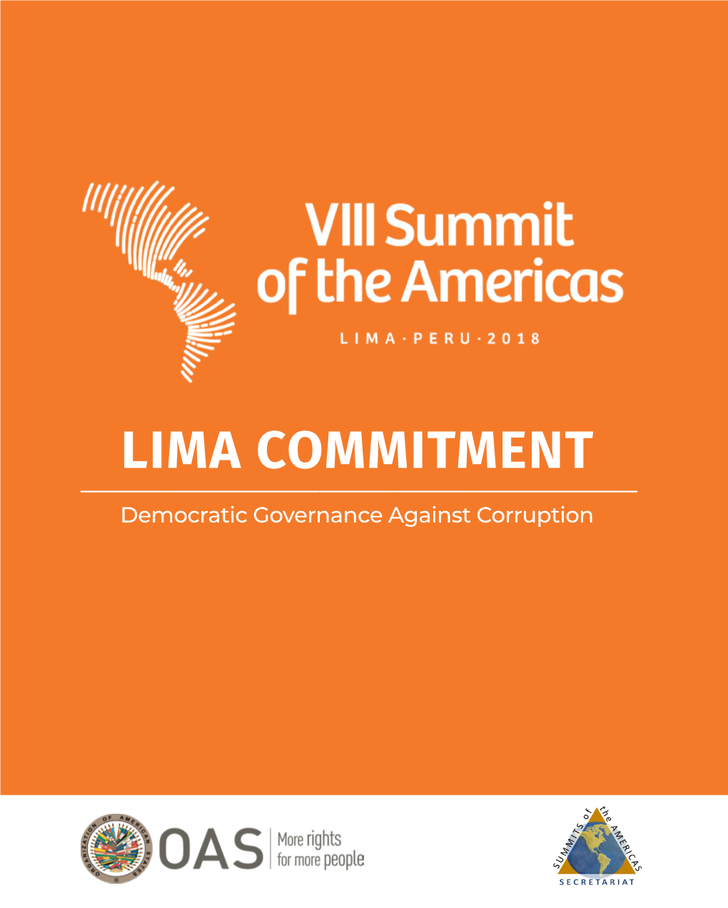 LIMA COMMITMENT Democratic Governance Against Corruption