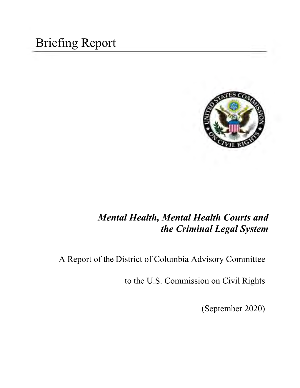 Mental Health, Mental Health Courts and the Criminal Legal System