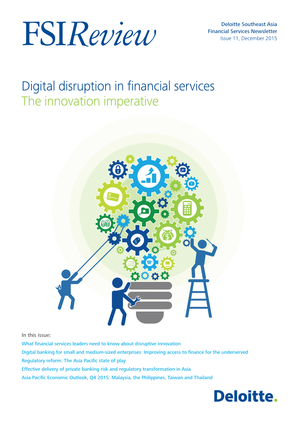 Digital Disruption in Financial Services the Innovation Imperative