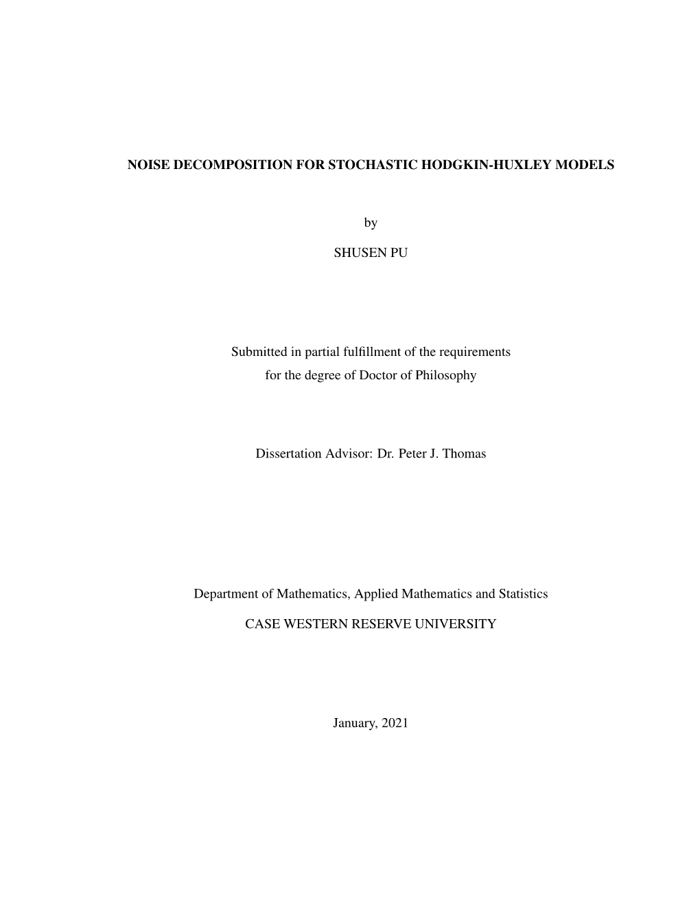 Noise Decomposition for Stochastic Hodgkin-Huxley Models