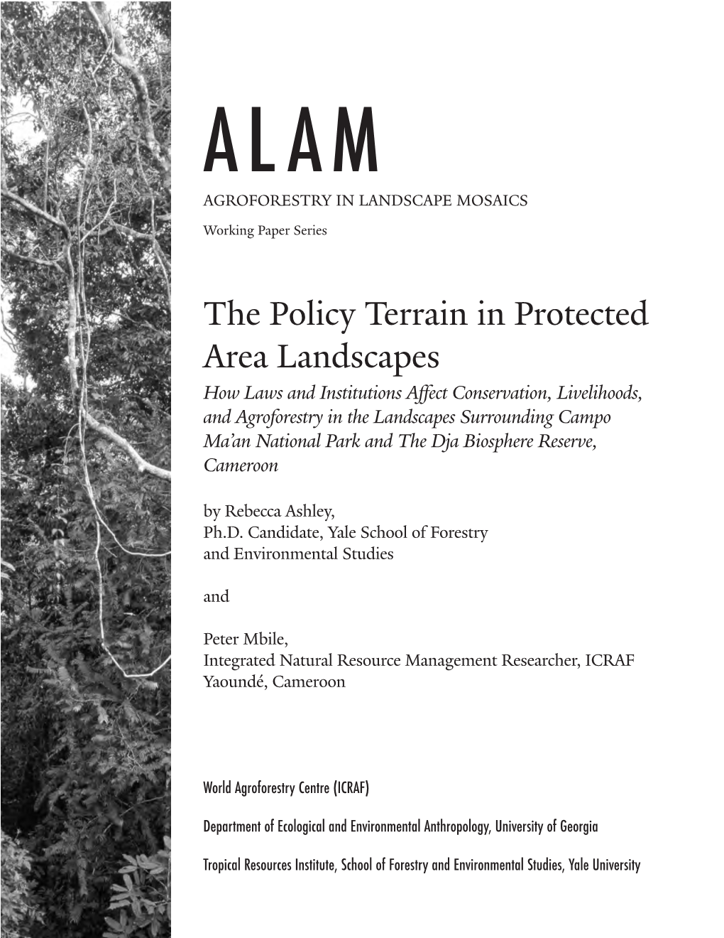 The Policy Terrain in Protected Area Landscapes