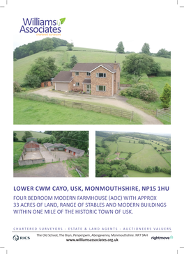 Lower Cwm Cayo, Usk, Monmouthshire, Np15
