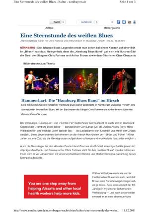 Eine Sternstunde Des Weißen Blues - Kultur - Nordbayern.De Seite 1 Von 3