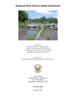 Nooksack River Estuary Habitat Assessment