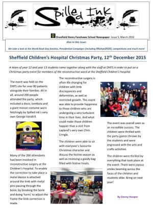 Sheffield Children's Hospital Christmas Party, 12Th December 2015