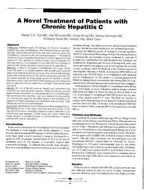 A Novel Treatment of Patients with Chronic Hepatitis C