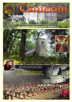 The Magazine of Clan Cameron New Zealand Inc. 2013