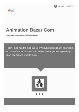 Animation Bazar Com